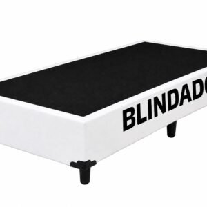 Base Box Solteiro Blindado Linhão Branco