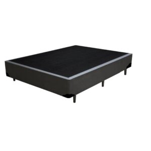 Base Box Casal Sintético Cinza