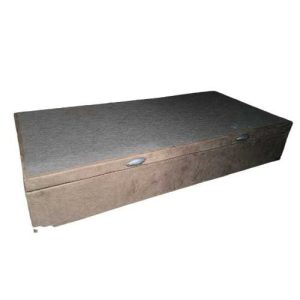 Cama Box Baú Solteiro Suede Marrom
